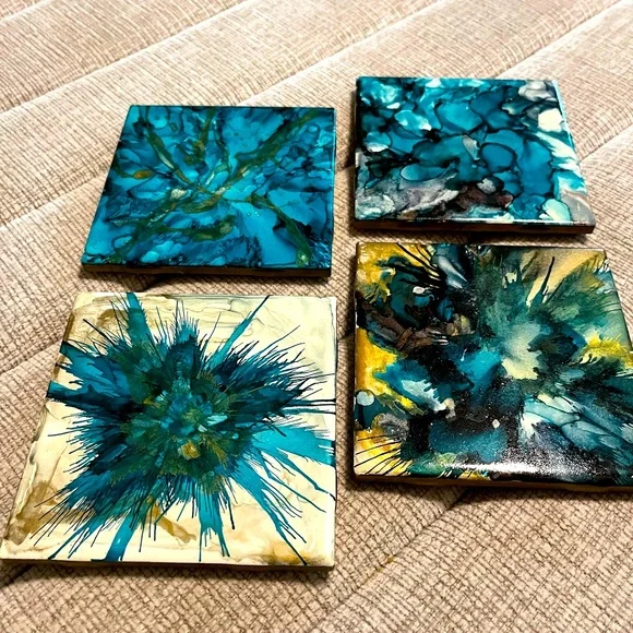 Drink Coasters - Set of 4🩵 - Picture 1 of 3
